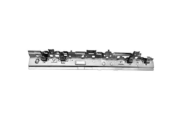 Long automotive rail or structural component shown on white background.