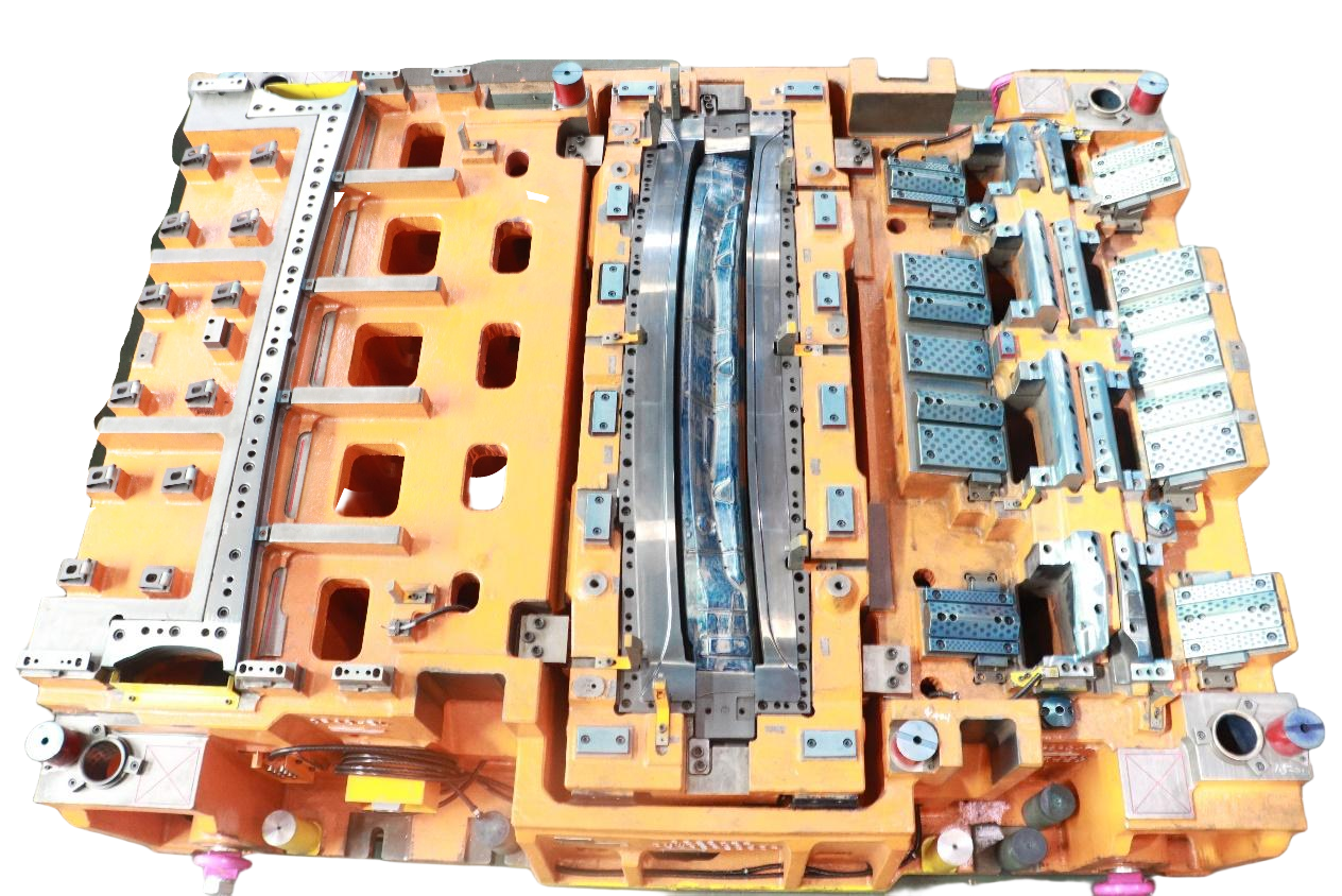 Transfer die tooling assembly.