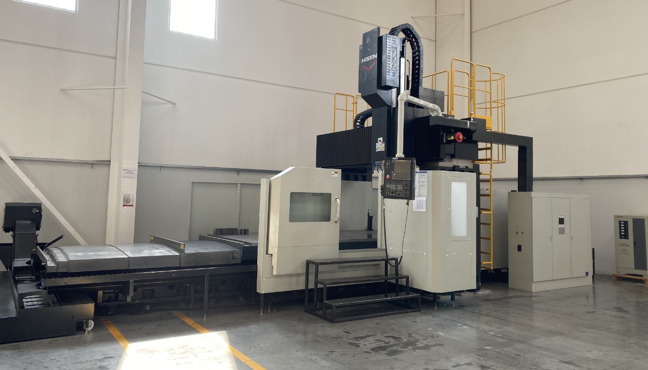 Large CNC machining equipment inside Lucky Harvest Mexico.